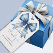Trouwjurk Knoop iets Blauw lint Bruidsmeisjesfeest Cadeaulabel
