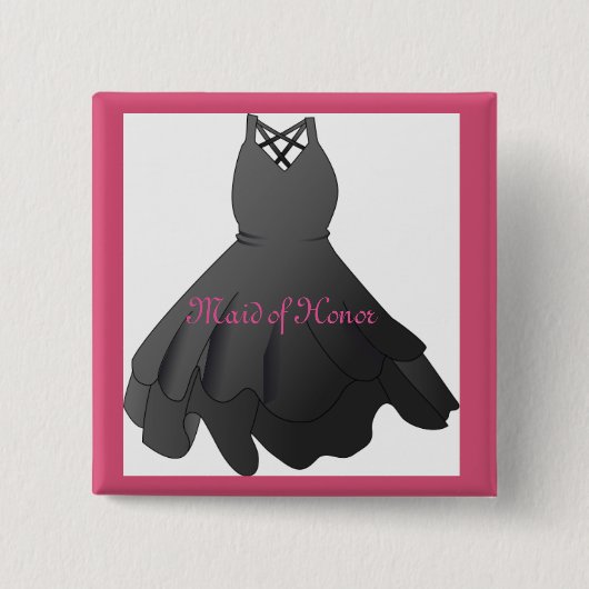 Trouwjurk Maid of Honor Button Pin (Voorkant)
