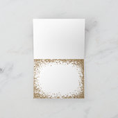 Trouwjurk met glitters en blozende kleur Dankkaart Bedankkaart (Binnen)