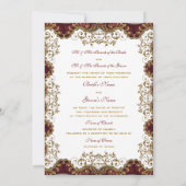 Trouwjurk oudroze goud kaart (Achterkant)