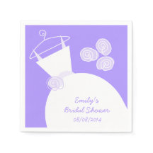 Trouwjurk Paarse vrijgezellenfeest 'Tekst'