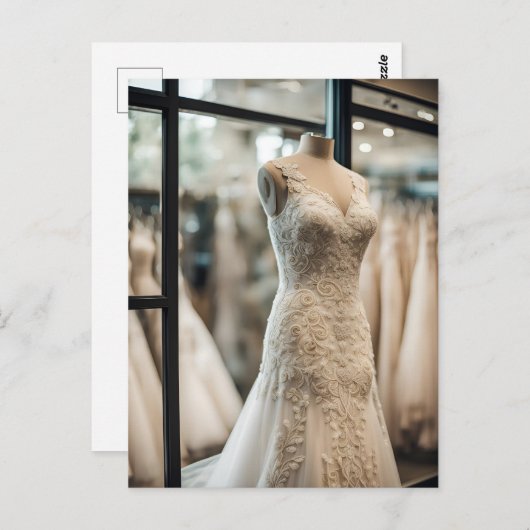 Trouwjurk, Postcrossing Briefkaart (Voorkant / Achterkant)