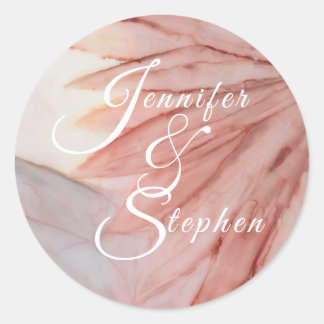 Trouwjurk Pretty in Pink Ronde Sticker