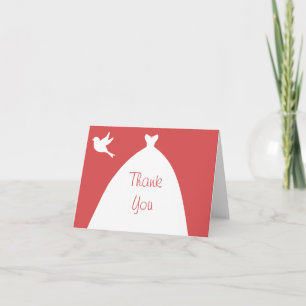 Trouwjurk Roze Bedankt met Witte Duif