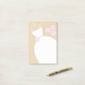 Trouwjurk Roze beige verticale post-it Post-it® Notes (Op bureau)
