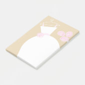 Trouwjurk Roze beige verticale post-it Post-it® Notes (Schuin)