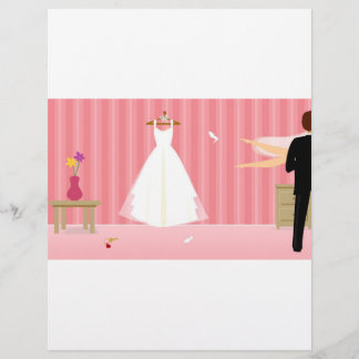 trouwjurk roze streep