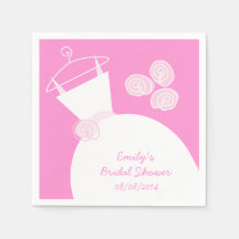 Trouwjurk Roze vrijgezellenfeest 'Tekst'