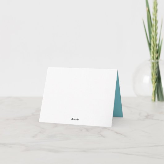 Trouwjurk Strand Thema Trouw Dank Je Bedankkaart (Achterkant)