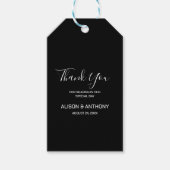 Trouwjurk van witte kant cadeaulabel (Voorkant)