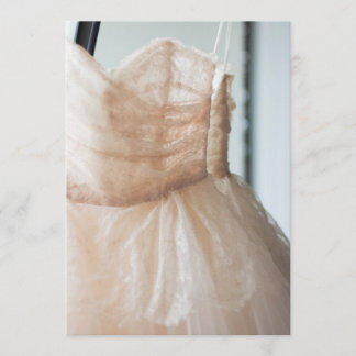 Trouwjurk voor Bruidsfeest of Bedankkaart