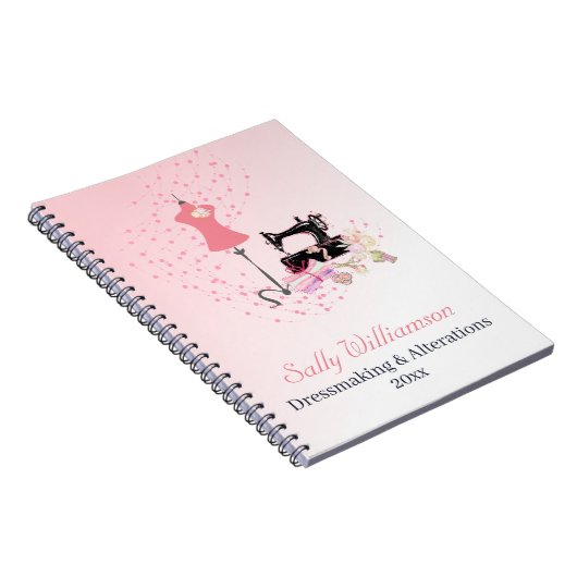 Trouwjurk Wijzigingen Roze Notitieboek (Rechterzijde)