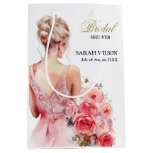 Trouwjurken Collectie met Waterverf Bloemrozen Mot