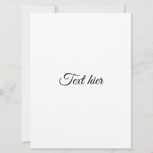 trouwkaart aankondiging (Achterkant)