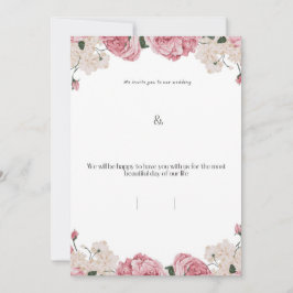 Trouwkaart bloemendesign kaart
