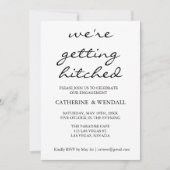 Trouwkaart Calligraphy Aankondiging (Voorkant)