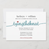 Trouwkaart 'De Knoop Doorhakken' Kaart (Voorkant)