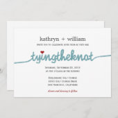 Trouwkaart 'De Knoop Doorhakken' Kaart (Voorkant / Achterkant)