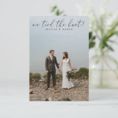 Trouwkaart Elopement Aankondiging (Staand voorkant)