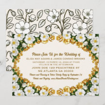 Trouwkaart Georgia Cherokee Rose