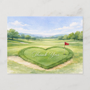 Trouwkaart Golf Bedankt Briefkaart