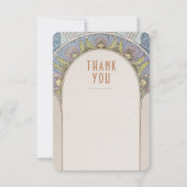 Trouwkaart Insteekkaart Bedankt Vintage Art Nouvea Kaart (Voorkant)