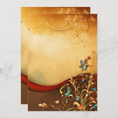 trouwkaart kaart (Voorkant / Achterkant)