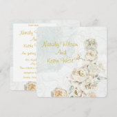 trouwkaart kaart (Voorkant / Achterkant)