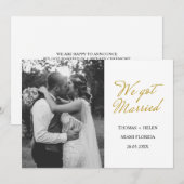 Trouwkaart Kaart (Voorkant / Achterkant)