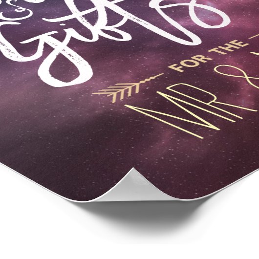 Trouwkaart Kaarten Cadeaus Ster Melkweg Sterrenbee Poster (Hoek)