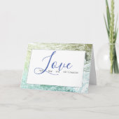 Trouwkaart, liefdeskaart voor de bruid en bruidego kaart (Voorkant)