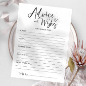 Trouwkaart met Advies en Wensen voor de Bruid Kaart