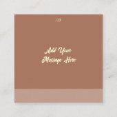 Trouwkaart met boogstijl platte bedankkaart informatiekaartje (Achterkant)