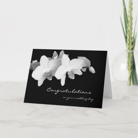 Trouwkaart met felicitatie kaart (Voorkant)