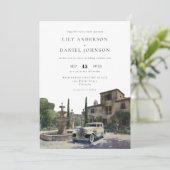 Trouwkaart met QR-code van landgoed Old Money Kaart (Staand voorkant)