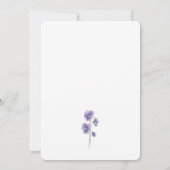 Trouwkaart met silhouetstudie van driekleurig vioo kaart (Achterkant)