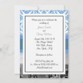 Trouwkaart NYC SNYC Skyline BW D4 Damask V Kaart (Achterkant)