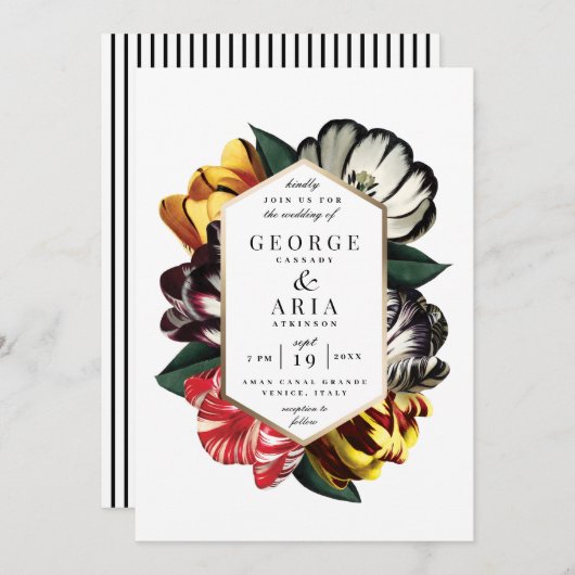 Trouwkaart *Palazzo Grassi* Kaart (Voorkant / Achterkant)