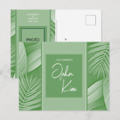 Trouwkaart QR-code Foto Postkaart Aankondigingskaart (Voorkant / Achterkant)