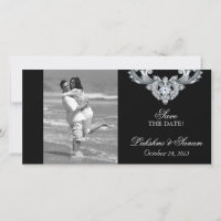 Trouwkaart Save the Date Fotokaart Zilveren Bruilo