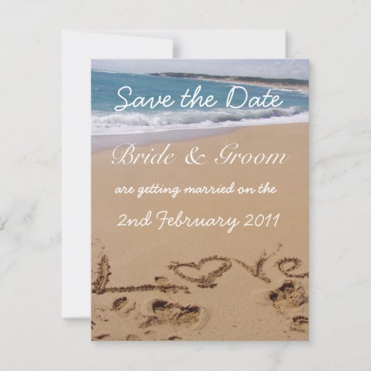 Trouwkaart 'Save the Date' Save The Date (Voorkant)