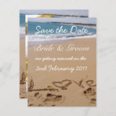 Trouwkaart 'Save the Date' Save The Date (Voorkant / Achterkant)