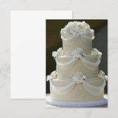 Trouwkaart save the date trouwcake (Voorkant / Achterkant)