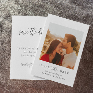 Trouwkaart save the date uitnodiging I Elegante br
