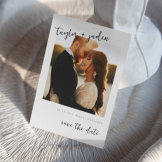 Trouwkaart save the date uitnodiging I Elegante tr