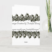 Trouwkaart Sjabloon (Achterkant)