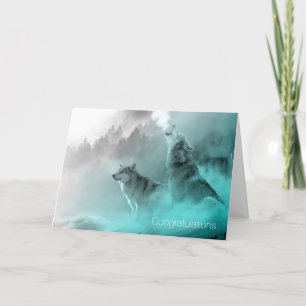 Trouwkaart Soul Mate Wolves Kaart