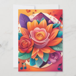 Trouwkaart 'Sunset Serenade' Kaart