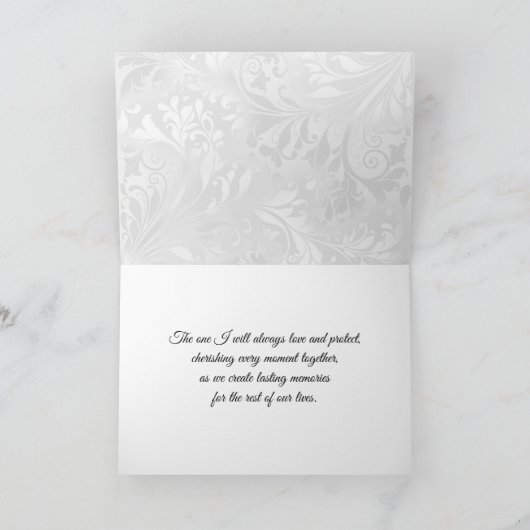 Trouwkaart voor een toekomstige vrouw kaart (Binnen)