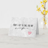 Trouwkaart voor een toekomstige vrouw kaart (Gele Bloem)